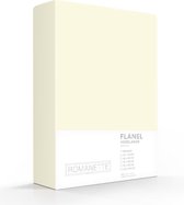 Luxe Flanel Hoeslaken Ecru | 180x220 | Warm En Zacht | Uitstekende Kwaliteit