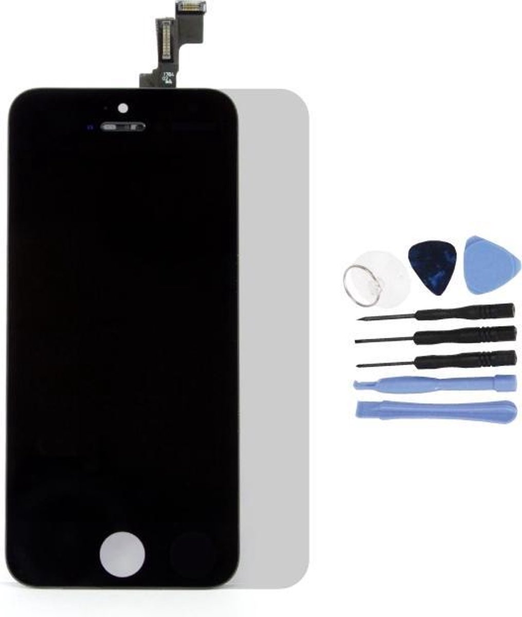 Voor Apple iPhone 5C - AA+ LCD scherm Zwart + Tools & Screenguard