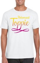 Helemaal Toppie t-shirt wit heren XXL