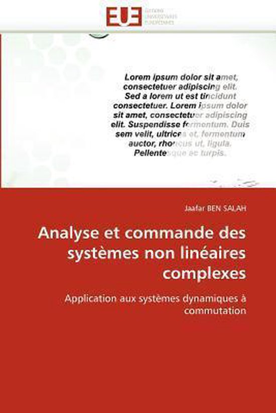 Analyse Et Commande Des Syst�mes Non Lin�aires Complexes