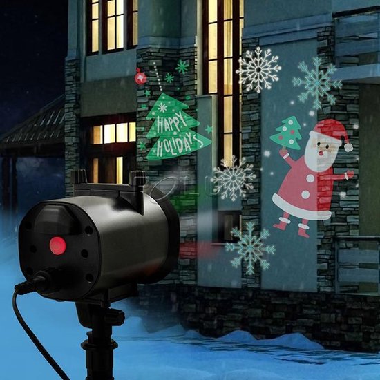 LED Projector - Kerst - Sneeuw - Halloween - Verjaardag - wisselbare dia |  bol.com