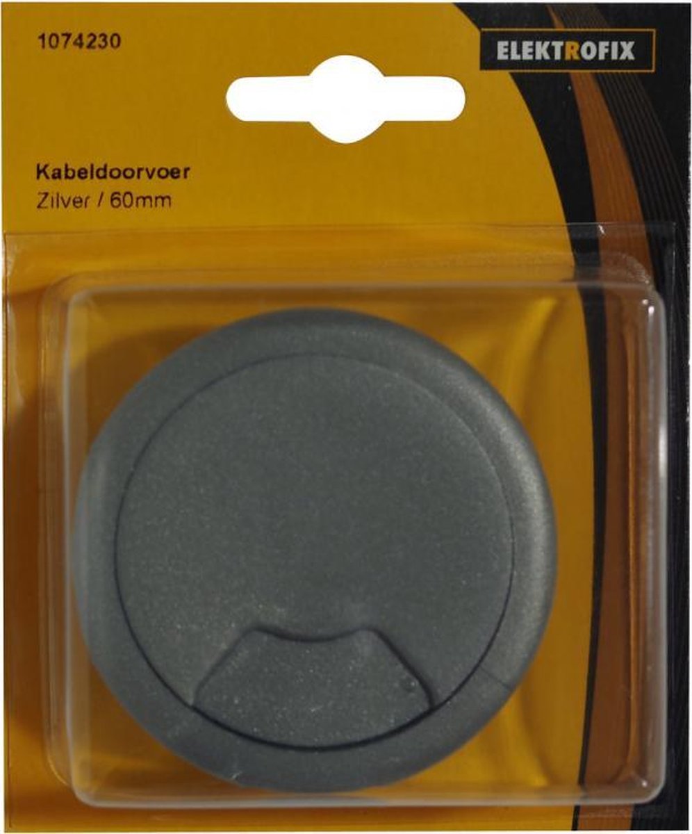Elektrofix kabeldoorvoer zilver 60mm