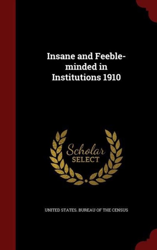 Insane And Feeble Minded In Institutions 1910 9781298737526 Boeken