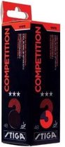 Stiga Tafeltennis Topwedstrijdbal Optimum 3 Ster Geel 3 St