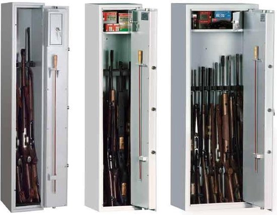 GENERIC - armoire à fusils - 5 pistolets - 90 L - 145x34x28 cm