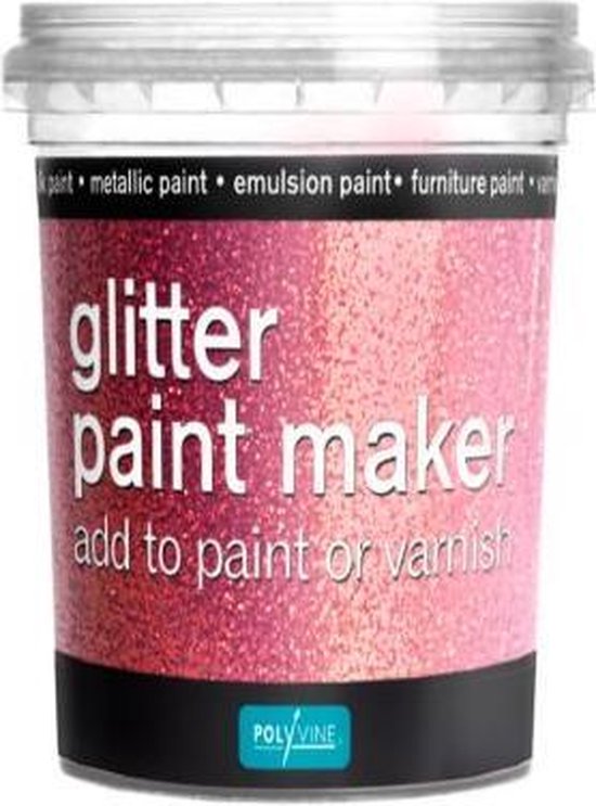 Polyvine Glitter Paint Maker Roze -75 gr | bol.com