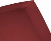 Damai - Hoeslaken (tot 25 cm) - Double Jersey - 160 x 200/210/220 - 180 x 200/210 cm - Chinese red