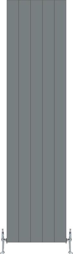 Design radiator verticaal aluminium mat grijs 180x47cm1348 watt ...