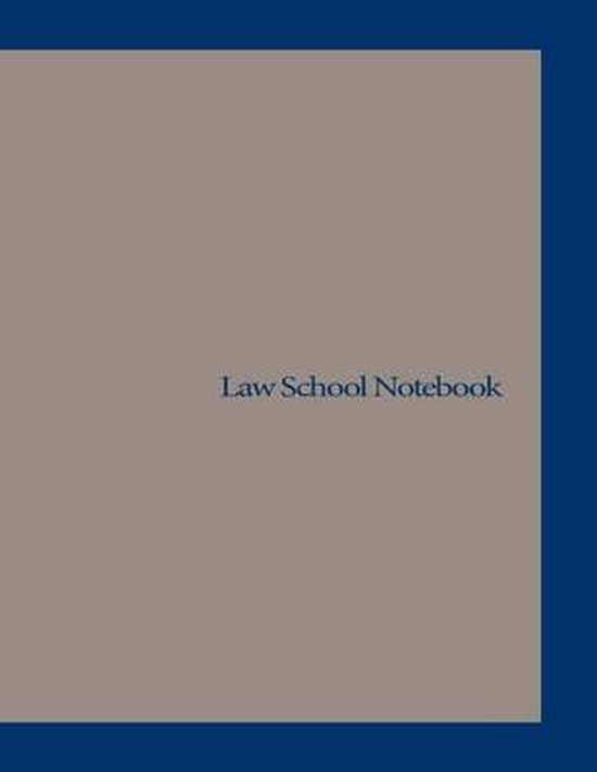Law School Notebook 9781530192588 Inc Notable Notebooks Boeken