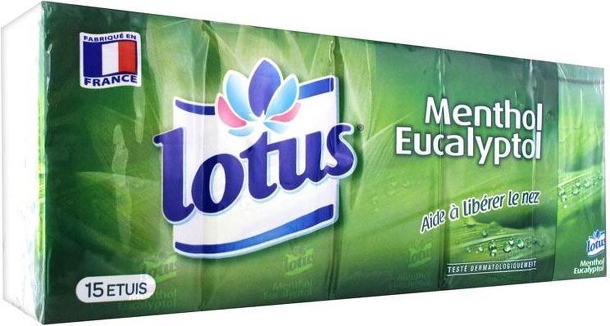 herinneringen het is nutteloos weer Lotus Zakdoekjes - Menthol Eucalyptol 15x9st | bol.com