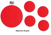 5x Superstar rood 45 gram colour 035