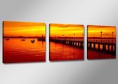 Art4-all - Canvas Schilderij Bridge by Dawn - 150x50cm