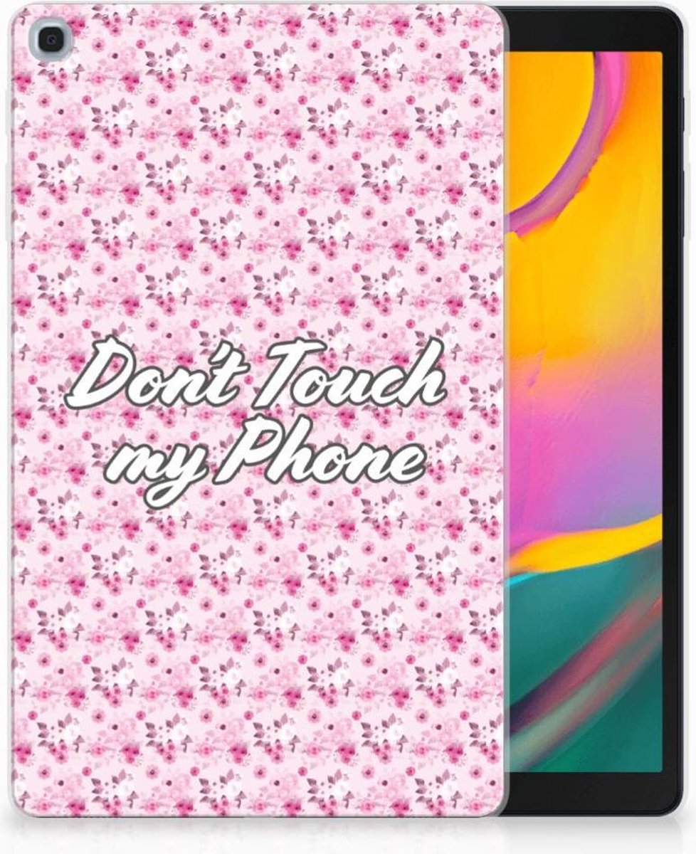 Back Cover voor Samsung Galaxy Tab A 10.1 (2019) Print Case Flowers Pink DTMP
