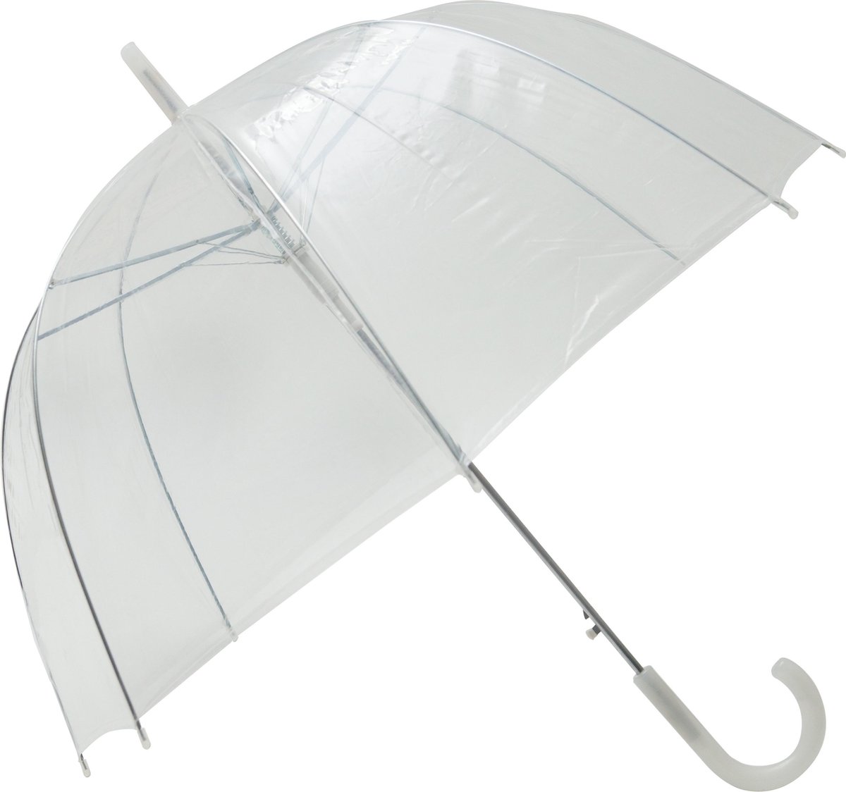 Smati Transparant Basic Paraplu 85cm - Wit