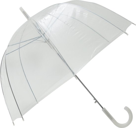Smati Transparant Basic Paraplu Ø85cm - Wit