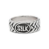 SILK Jewellery - Zilveren Ring - Crossline - 351.18 - Maat 18