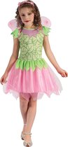LUCIDA - Groen en roze fee kostuum voor meisjes - M 122/128 (7-9 jaar) - Kinderkostuums