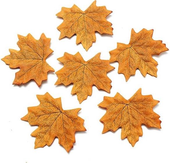 DAZZLEEX 12 Stuks Kunstmatige Herfst Eikenbladeren – Gegomde Veelkleuren Takken Voor Wanddecoratie