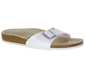 Birkenstock Madrid Dames Slippers - White  - Maat 42