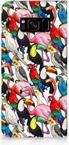 Geschikt voor Samsung S8 Flip Cover Birds