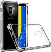 Etui transparent Couverture arrière en silicone MG antichoc avec bords renforcés - Convient pour Samsung Galaxy J6 2018