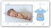 ZEP - Baby houten Fotolijst Iago Blue voor foto formaat 13x18 - W5857B