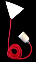 Chericoni Corda hanglamp - (1 stuks) - pendel - rood strijkijzersnoer