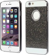 Bling Poeder Hardcase iPhone 6(s) - Zwart