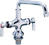 Tafelmengkraan met zwenkbare rechte hals | RVS | lengte: 350mm
