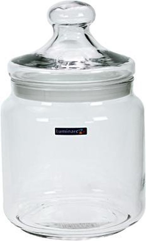 geïrriteerd raken Poging Beschrijving Luminarc Club Snoeppot - Glazen Voorraadpot met glazen deksel - Afsluitbaar  - 1.5 liter | bol.com