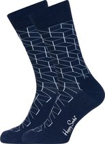 Happy Socks - Optic Sock Blauw - Maat 36-40