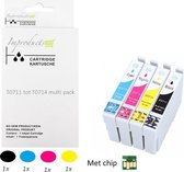 Improducts® Inkt cartridges - Alternatief Epson T0711 T0712 T0713 T0714 T0715 set