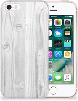 iPhone SE | 5S TPU Hoesje Design White Wood