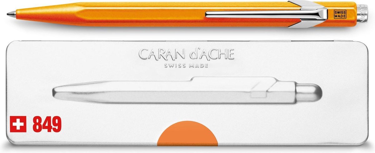 Caran d'Ache 849 Popline Balpen Fluo Orange