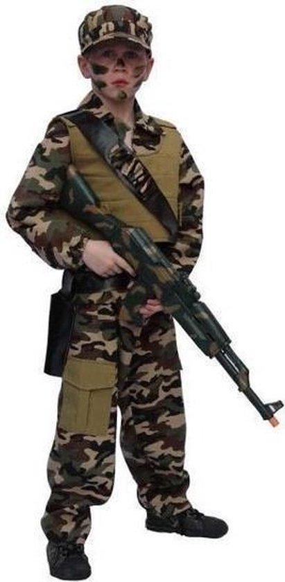 Faram Party Leger camouflage kostuum - voor kinderen 152