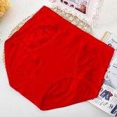 Magnifique culotte taille haute pour la taille 58-2 pièces - rouge