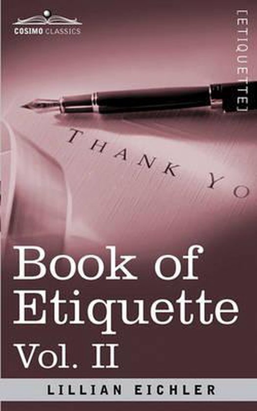 Book of Etiquette, Vol. II (in 2 Volumes) - cover