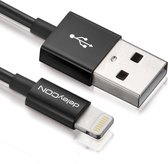 deleyCON USB - Lightning mobiele telefoonkabel USB A Zwart 0,15 m