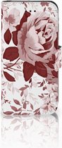 Hoesje Geschikt voor iPhone 7/8 en Geschikt voor iPhone SE 2020 Bookcase Watercolor Flowers