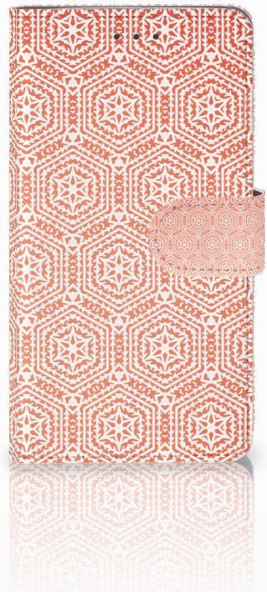 Samsung Galaxy J7 2016 Telefoon Hoesje Pattern Orange