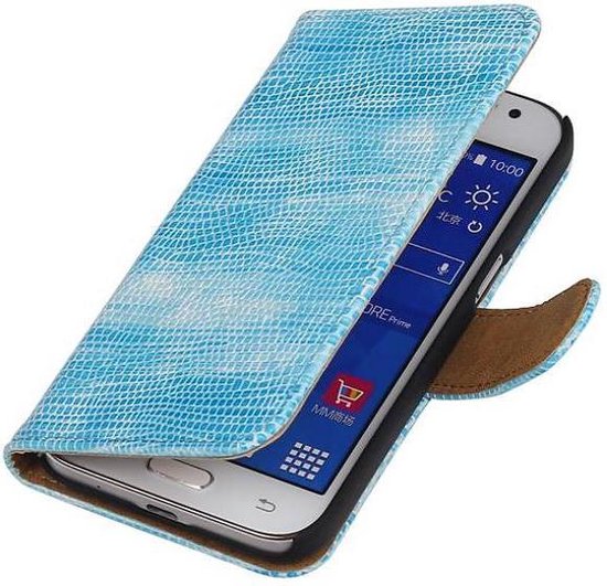 gastheer Chemicus het doel Lizard Bookstyle Wallet Case Hoesje voor Galaxy Core Prime G360 Turquoise |  bol.com