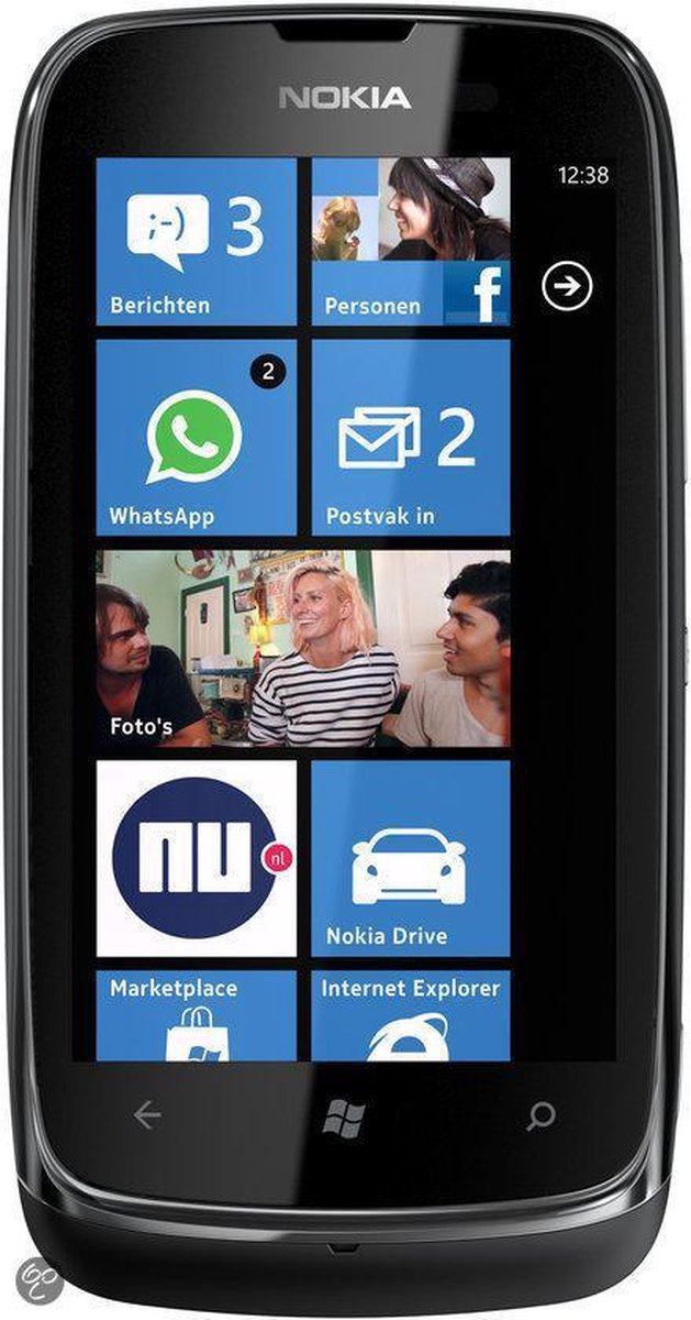 bol.com | Nokia Lumia 610 - Zwart - Vodafone prepaid telefoon