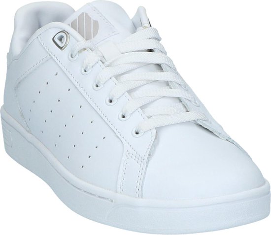 K-Swiss - Clean - Sneaker laag - Dames - Maat 42 - Wit - 131 -White | bol.com