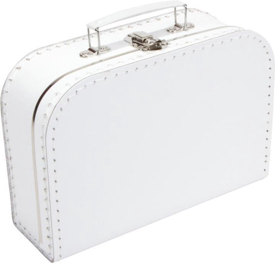 Koffertje blanco 25cm Wit - Kinderkoffertje | bol.com
