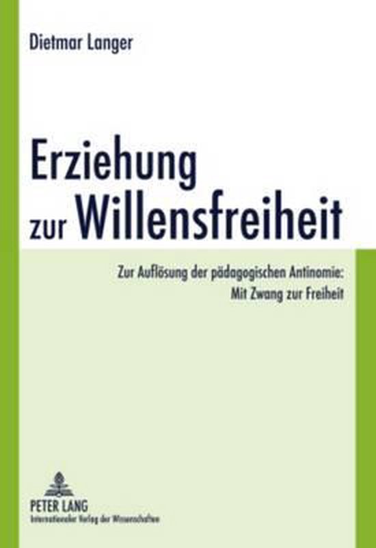 Erziehung zur Willensfreiheit - cover