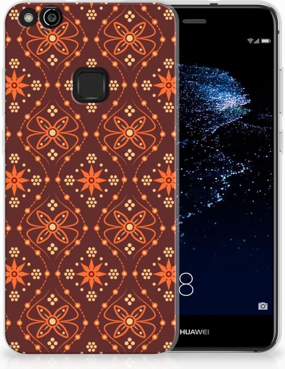 Huawei P10 Lite TPU bumper Batik Brown