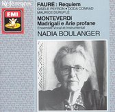 Fauré: Requiem; Monteverdi: Madrigali e Arie profane