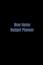 New Home Budget Planner