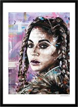Beyoncé Knowles schilderij (reproductie) 51x71cm