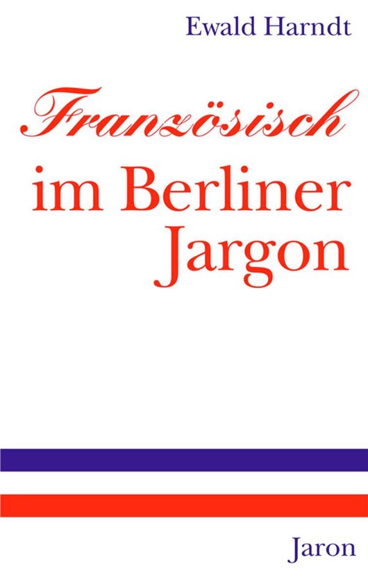Französisch im Berliner Jargon - cover